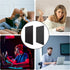 Metal Aluminum Mouse Pad, Thin Hard Double Sided Waterproof Mouse Mat for Office and Gaming, 9.45 x 7.87 Inch, Black