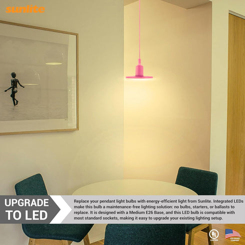 Bulbs, 15 1250 3000K E26 120 110 Sunlite LED UFO Pendant Light Watts, Lumens, Warm White, Medium Base, Volts, Degree