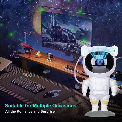 NICAYET 2-10 Star Projector Galaxy Night Light,Birthday Gifts Toys for Year Old Boys Girls- Astronaut Starry Nebula