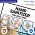 10x14 Inches, 55 Hand Sanitizer Available Here with Apply Rub and Dry Hands Graphic Sign, mil Thick HDPS (high Density