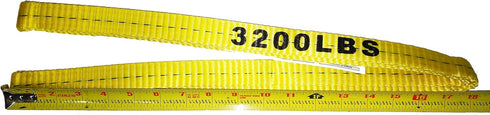 C1150 1" 3' 1-Pack 3200lbs Everest x Flat Endless Sling Yellow Lifting Sling for Construction, Lifting, Moving