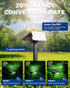 IP67, 60 3 2 1(Cool 4 Pack) HGGH Solar Lights Outdoor Waterproof LED Lighting Modes Solar Spot Lights Outdoor for Yard