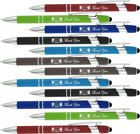 Christmas "Thank You" Stylus Gift Pens, Capacitive Styli with Soft Rubberized Grip, Compatible with Most Touch Screen
