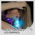Disco Ball Earrings - 16 Light Modes, Rechargeable LED Earrings for Women, Dance Party Accessories