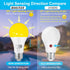 Dusk to Dawn Bug Light Bulbs Outdoor, 1900K Amber Yellow, 600 Lumen, LED 9.5W, A19 E26, 2-Pack
