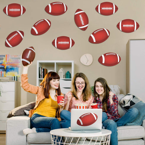 Frienda Football Cutout Large Classroom Bulletin Board Decoration, 15 Pcs Football Game Cutouts for School Decor