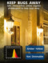 Yellow Bug Light Bulbs, A19 LED 9W, 60W to 100W Equivalent, Amber Yellow, E26 Base, Non-Dimmable, 4-Pack