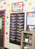 Teacher Created Resources Chalkboard Storage Pocket Chart - 58" x 14" x 46", Clear Label Holder
