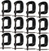 1 Inch C-Clamp Set, 12-Pack Quality Iron Clamps for Woodworking, Welding, Building