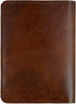 Journal Cover, Rustic Leather Journal Cover for Top Bound Memo Books, 3.5 x 5.5 inch, Handmade top Bound Spiral Notebook Cover Refillable Cahier Brown by CestAntiQ