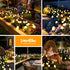 SEEWELUMI 2Pack Solar Garden Lights Outdoor, Solar Lights Garden Decor, Swaying Mushroom Lights Waterproof for Yard