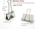 Nctinystore Binder Clips Medium Metal Clamp - 1-1/4 in (1.25 inch) (Silver, 24-Count) by Universal metal clips