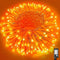 200 LED Halloween Lights, 66ft Orange String Lights, 8 Modes, Plug-in Waterproof for Christmas Halloween Decorations