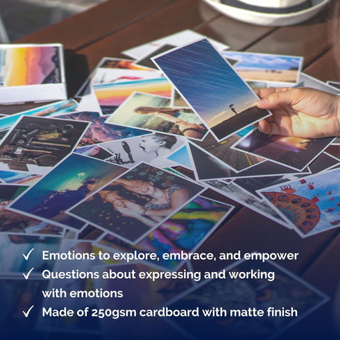 52 metaFox 'Feelings Palette' - Cards for Self-expression, Coaching, and Therapy l Express and work with your emotions