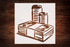 Custom Money Cash Coin Dollar Stencil, 5.5" x 5.5" - Precision Design for Artistic Projects