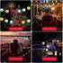 2 Pack 200 80FT 8 Jedavai Solar String Lights Outdoor Led Multi-Color Crystal Globe Lights with Lighting Modes