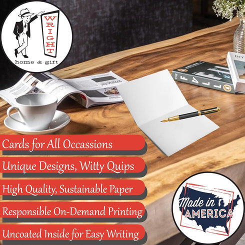 Wright Home & Gift Decorations Fresh Alternative Holiday Greeting Cards | 10 Pack Bulk Set + 10 Envelopes (4x6)