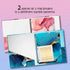 Performore 2 Pack Fashion Binders 1 Inch, 2 Inner Pockets, 5 Full-Size Tab Dividers, 1 Pink & 1 Blue, Aesthetic Binder