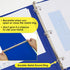 BAZIC 3 Ring Binder 1/2" Economy View Binders Organizer - Blue, Round Ring, Holds 100 Sheets, for School Office Home,