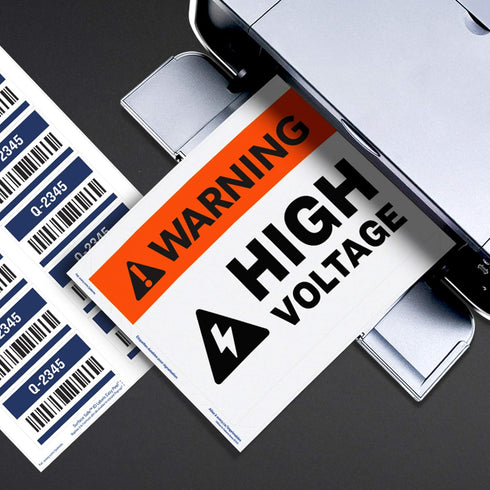 Avery Printable Warning Signs, 7" x 10", Water/Chemical Resistant, 15 Removable Labels