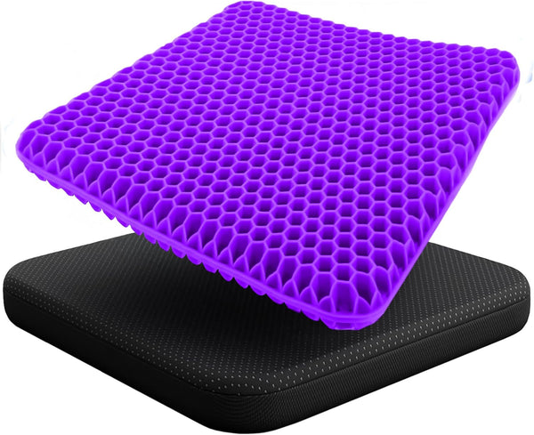 EcoNour Gel Seat Cushion for Long Sitting (Large & Thick) - Pressure