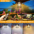 3000LM 5 3 Solar Shed Light Work Day & Night, Bright Modes Solar Powered Gazebo Lights Outdoor Hanging Lamps