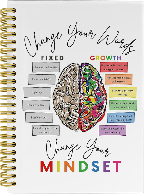 Spiral Notebook Journal, 5.5×8.3 Inch, College Ruled for Work Notes, Mental Health Awareness Gifts for Women