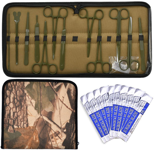Advanced Dissection Kit, 24 Pieces, High Grade Stainless Steel Instruments for Anatomy, Biology, Medical Students
