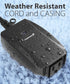Fosmon WavePoint Wireless Remote Control Outdoor Electrical Outlet Switch, Weatherproof Heavy Duty
