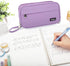 Big Capacity Pencil Case, Durable 3 Compartment Pen Pouch, Portable Zipper Stationery Organizer for Kids, Teens, Adults