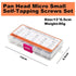 1000Pcs Mini Screw Kit, M1 M1.2 M1.4 M1.7 Phillips Pan Head Micro Screws, Self-Tapping, Nickel-Plated