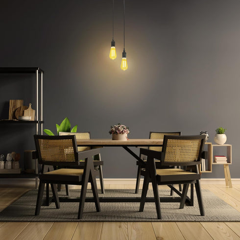 Feit Electric ST19 Vintage Edison LED Light Bulb, 40W Equivalent, Dimmable, 2100 Warm Light, 2 Pack