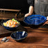TROSIQUANJIA commercial -7-inch 450ml) Japanese-style minimalist kiln blue ceramic salmon sashimi ice tray trumpet