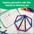 Set 100 2 edxeducation GeoStix Deluxe | Teach Geometry | Construction Sticks, Protractors, Activity Cards |