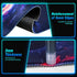 Large Gaming Mouse Pad, Technological Nebula Style Professional Gaming Mousepad, Non-Slip Waterproof Rubber Base 31.5 x