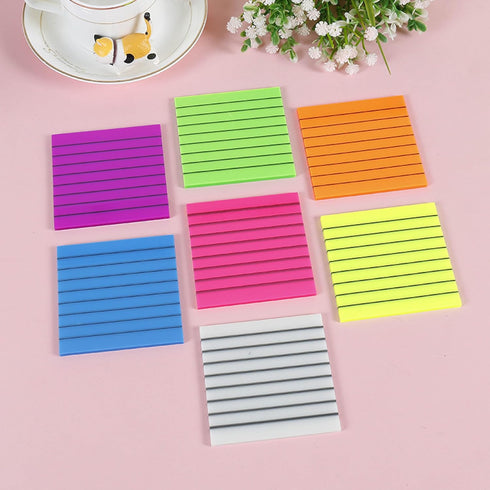 Transparent Sticky Notes, 350pcs Clear 3x3 Inch Sticky Note Set for 2023 Planner, Office School Supplies, 7 Bright