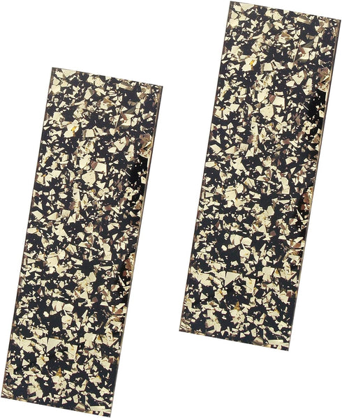 NC HAISDA Acrylic Knife Scales Handle Material Slabs for Knife Maker Blanks Blades, Pack of 2 Gold