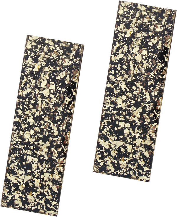 NC HAISDA Acrylic Knife Scales Handle Material Slabs for Knife Maker Blanks Blades, Pack of 2 Gold
