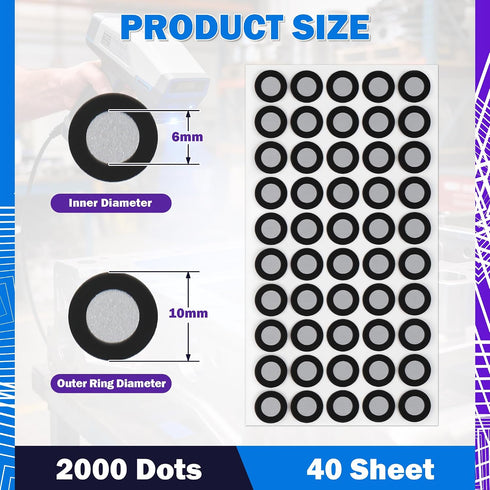 Starry 2000 6.0 mm 3D 3D 3D 3D 3D 40 Dots Scanner Markers Dots for Scanners High Reflective Markers Diffuse Reflection