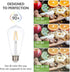 ST21 (ST64) Bulbs (6 Pack) 6W Dimmable 60W E26 2700K Simba Lighting LED Edison Vintage Filament Light Equivalent Clear