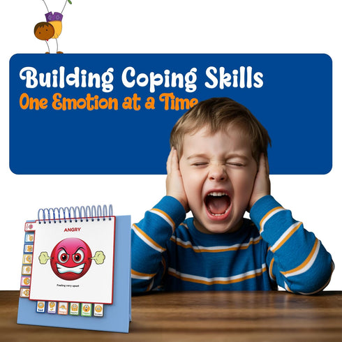 Thought-Spot I Know What to Do Flipbook | Emotions Wheel & Feelings Chart | Emotional Regulation Tool for Home, Class