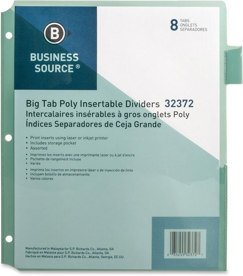 Business Source Pocket Index Dividers (32372)
