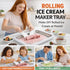 2026 2 304 Frozen Rolled Ice Cream Maker Kit Upgraded Instant DIY Ice Cream Roll Maker with Spatulas & Shape Molds