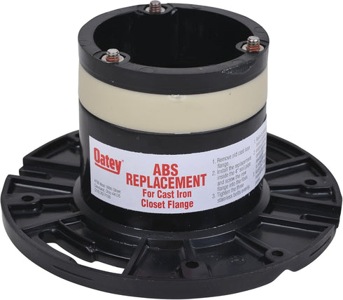 Oatey 43538 ABS Cast Iron Flange Replacement, 4-Inch
