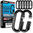 8PCS 2.3” Chain Quick Links, Heavy Duty Anti-Rust Carabiner for Chain Connecting, Key Chain, Pet Leash