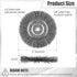 6-Inch Wire Wheel for Bench Grinder, 0.012 Carbon Steel, Bench Grinder Wire Wheel with 1/2" & 5/8" Arbor Hole