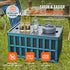 65L 3 Packs, VEVOR Collapsible Storage Bins with Lids Stackable Utility Crates with Handles, Large Folding Containers