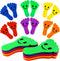 IKAYAS 48 Pcs Carpet Circles - Carpet Spot Markers for Classroom, 6 Colors Carpet Marker Spots
