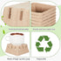 Reallnaive 20 Pack 1/2 Natural Pulp Fiber Berry Baskets Pint, Small Molded Produce Vented Basket for Strawberry