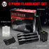 Tactical Flashlights High Lumens 4 Pack, Bright 2000 Lumens Zoomable LED Flashlight, Water Resistant Portable Pocket Flash Light for Home, Emergency, Camping, and Gift - SL2000 by HinsGEAR